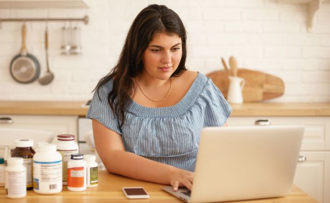 woman looking for natural peptides as a weight loss solution